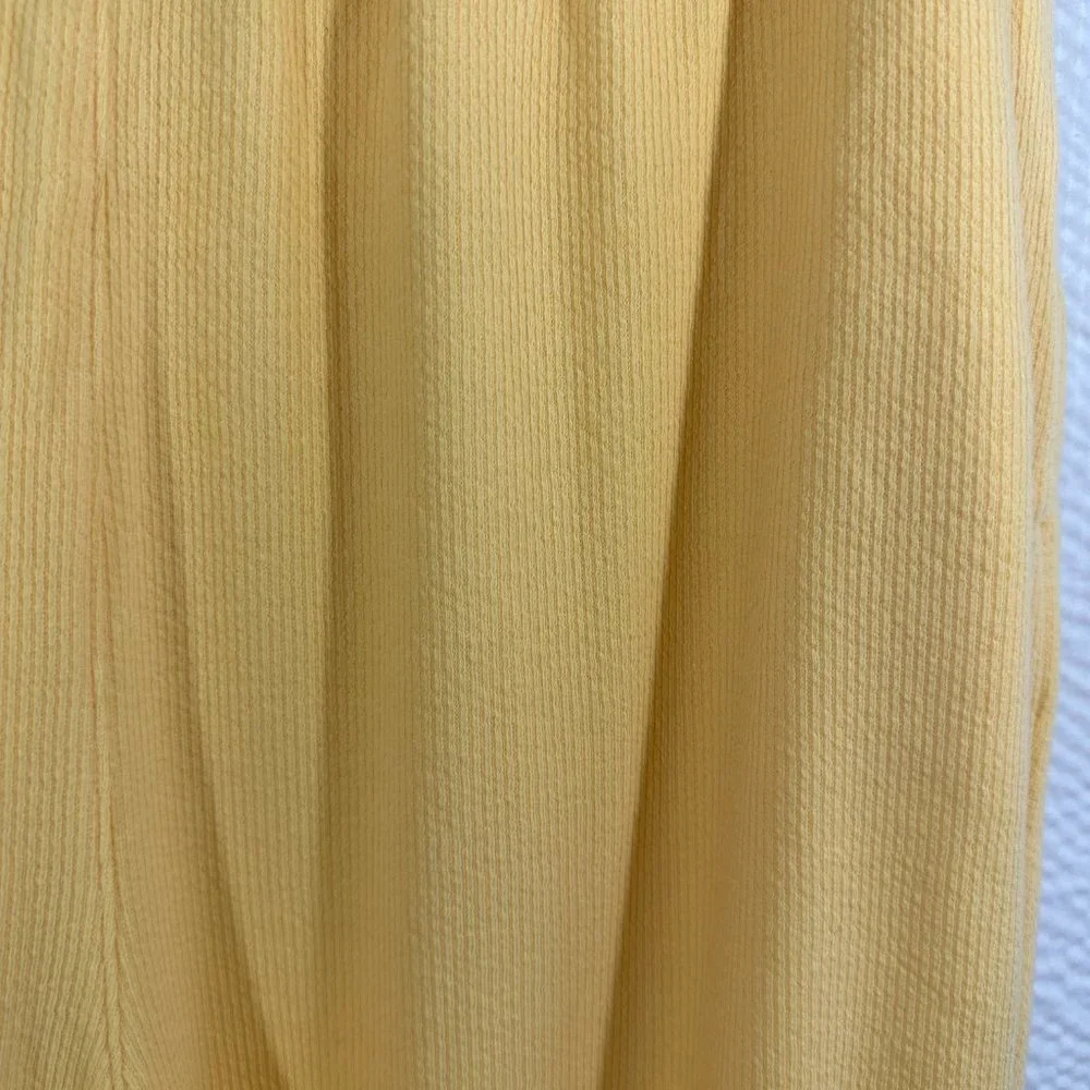 Draper's & Damon's Stretch ribbed Yellow pull on Pants side seam pockets - Picture 2 of 5